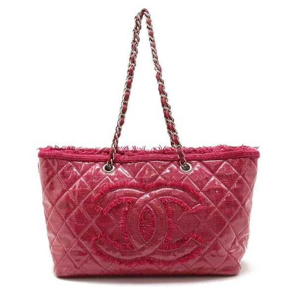 CHANEL Pink Coco Mark Shoulder Bag - Picture 1 of 10